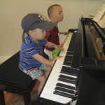 Thomas & Stephen play piano