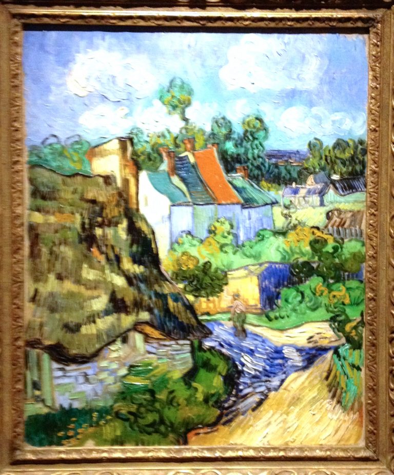 van gogh houses and figure