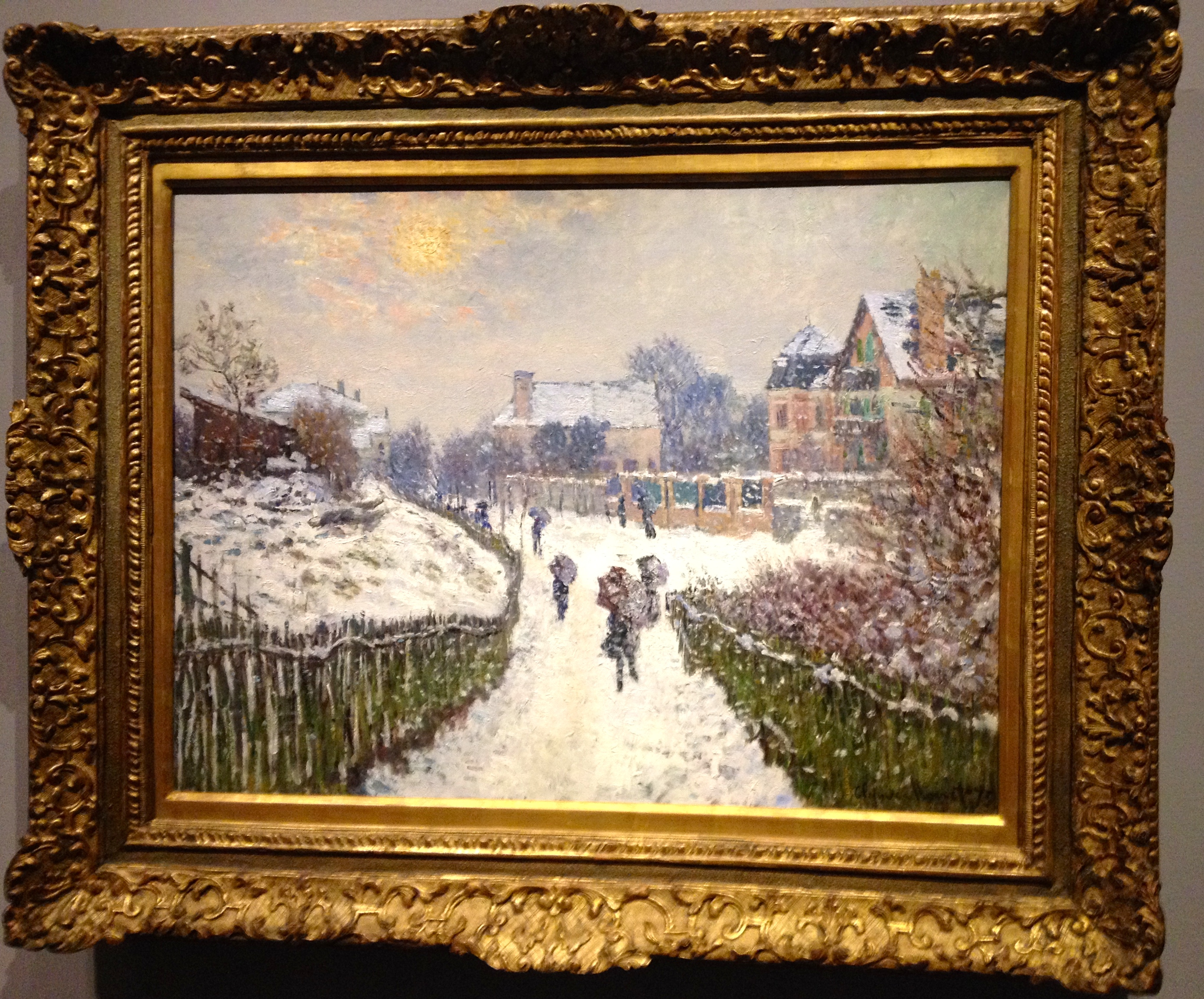 Monet, Boulevard Saint-Denis, Argenteuil,in Winter, 1875 – mks con brio