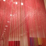 Red beaded curtain