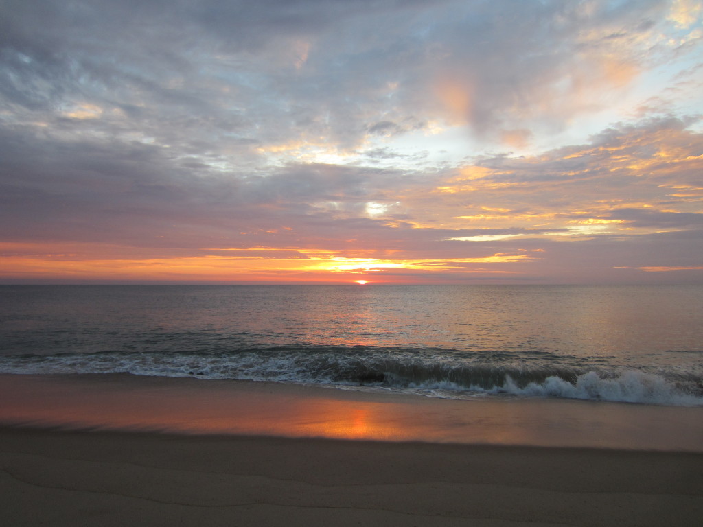 Sunrise, Nauset Beach, Cape Cod, July 2012
