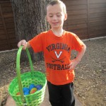 Stephen with Easter basket