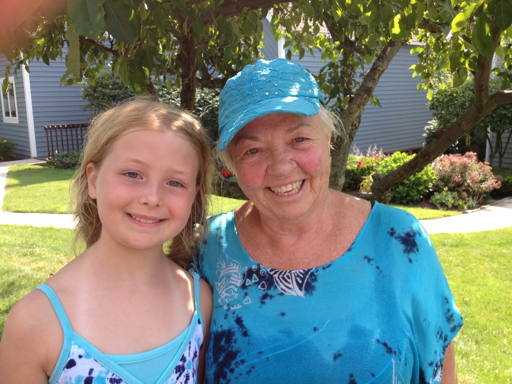 Picture Lady Jan Yauch with granddaughter Maddie