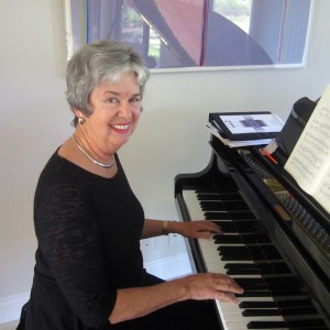 Martha at the piano