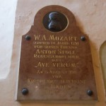 Plaque commemorating Mozart’s anthem, Ave Verum