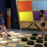 Elizabeth & Violet play Mega-Checkers