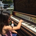 Playing the piano