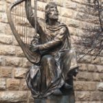 King David with his harp