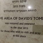 Sign for David’s Tomb