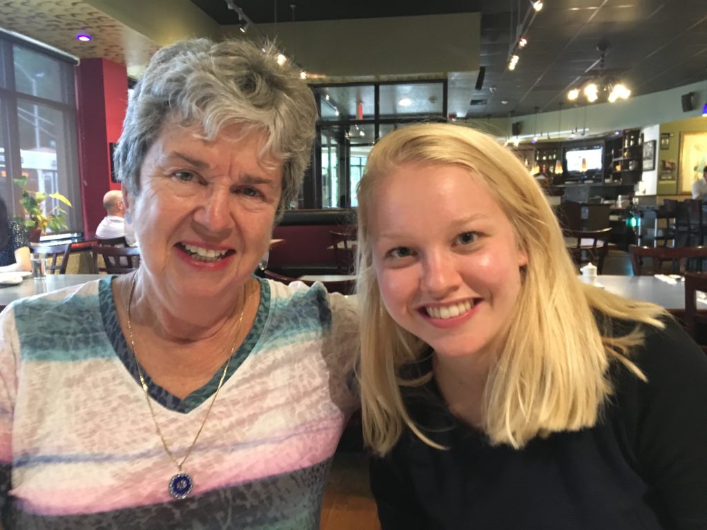 Another treat was dinner at Koreana with Marie Henneburg, daughter of Reading Friend Sharon. Marie graduated from Middlebury College three years ago and has a job in Boston.