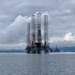 Oil rig in Moray Firth