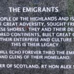 Emigrants inscription