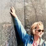 Louise at the Vietnam War Memorial