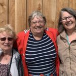 Eileen Quinn, Marion McAuley, Allene Cooley at Dalmore Farm