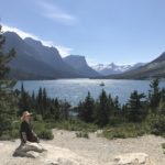 Carol Near Babb on Going-to-the-Sun Road Near Saint Mary’s Lake in Glacier NP