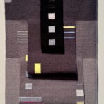 Susan Iverson, Twilight, Handwoven Wool and Silk on Linen Warp, Pulled Warp, $2,100 (sold)